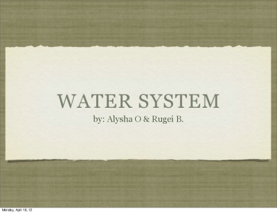 Physics watersystem