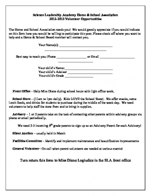 2012-13 volunteer form