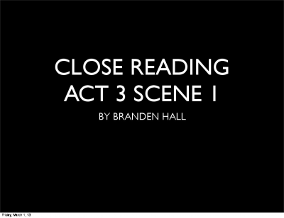 close reading