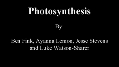 Luke, Ben, Jesse, and Ayanna Photosynthesis  (1)