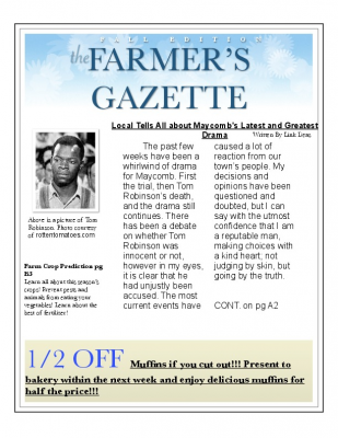 Farmer's Gazette Link Deas TKAM Editorial