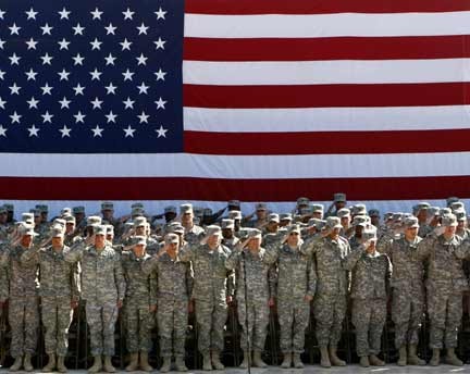 US-Military-with-Flag