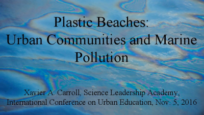 Plastic Beaches- Urban Communities and Marine Pollution